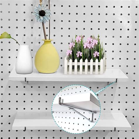 metal pegboard brackets|heavy duty pegboard shelf brackets.